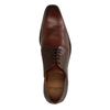 Leren bruine veterschoenen met detail