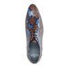Bruine veterschoenen met snakeskin