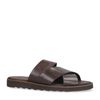 Bruine leren slippers