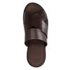 Bruine leren slippers