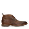 Cognac leren veterboots