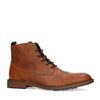 Cognac leren veterboots