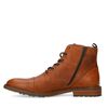 Cognac leren veterboots