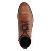 Cognac leren veterboots