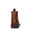 Cognac veterboots met imitatiebont vulling