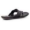 Leren slippers bruin