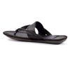 Leren slippers bruin