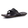 Leren slippers bruin