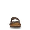 Donkerbruine leren slippers