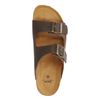 Donkerbruine leren slippers