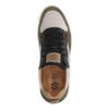 Groene leren sneakers met details