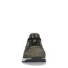 Donkergroene leren sneakers
