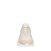 Beige leren sneakers met suède