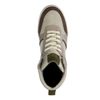 Beige hoge leren sneakers