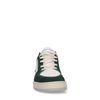 Groene sneakers met suède details