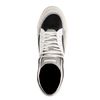 Witte leren hoge sneakers met suède details