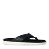Zwarte suède slippers
