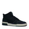 Zwarte hoge leren sneakers