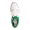 Witte leren sneakers met groene details