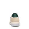 Witte leren sneakers met groene details