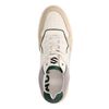 Witte leren sneakers met groene details