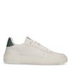Off-white sneakers met blauwe details