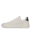 Off-white sneakers met blauwe details