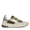 Off white sneakers met groene details