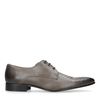 Taupe veterschoenen met snakeskin