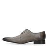Taupe veterschoenen met snakeskin