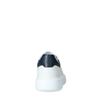 Witte leren sneakers met blauw detail