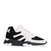 Zwarte suède sneakers met witte details
