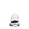 Zwarte suède sneakers met witte details
