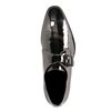 Zilverkleurige glans metallic gespschoenen