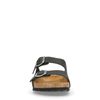 Zwarte leren slippers