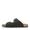 Zwarte leren slippers
