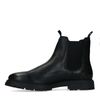 Zwarte leren chelsea boots