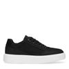 Zwarte leren sneakers