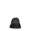 Mat zwarte penny loafers