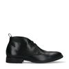 Zwarte leren veterschoenen