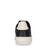 Zwarte leren sneakers met witte details