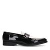 Zwarte leren penny loafers