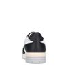 Zwarte leren sneakers met witte details