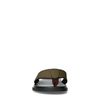 Olijfgroene nubuck slippers