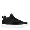 Zwarte hoge nubuck sneakers
