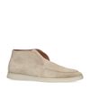 Beige suède hoge loafers