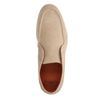 Beige suède hoge loafers