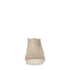 Beige suède hoge loafers