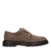 Taupe chunky monk sneakers