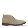 Beige suède veterschoenen
